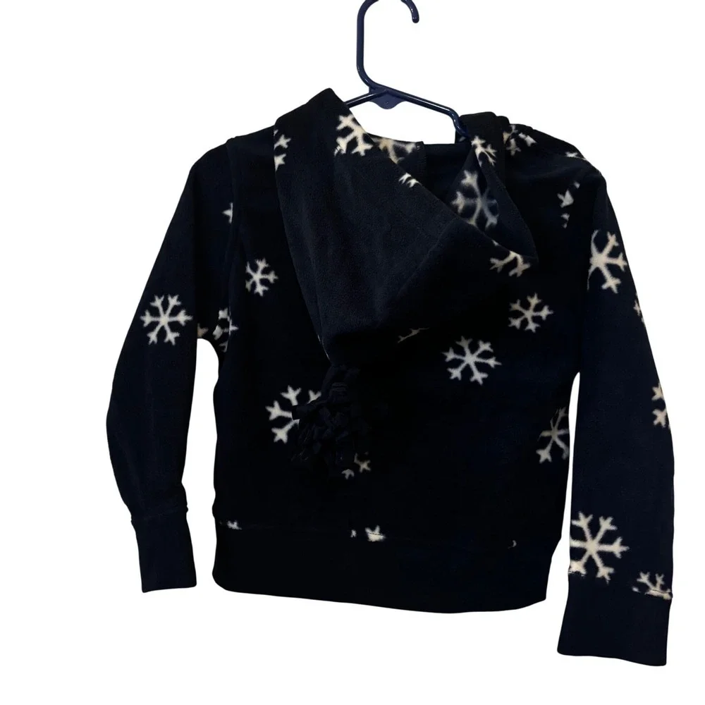 Gymboree Girls Hoodie Jacket‎ XS 3T 4T NWT Navy Blue White Snowflakes